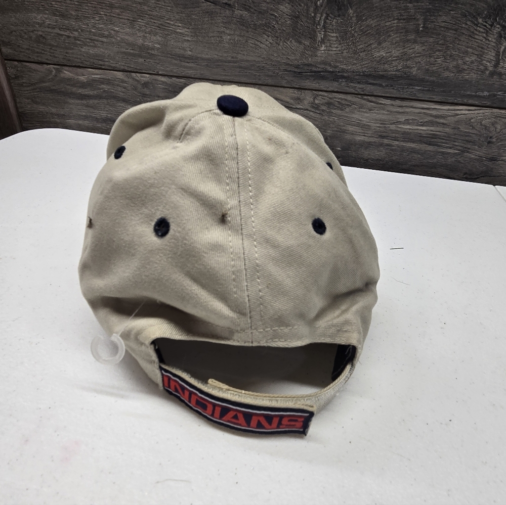 Vintage Cleveland Indians Chief Wahoo Hat Cap Strap Back MLB Baseball Vtg - Picture 2 of 4